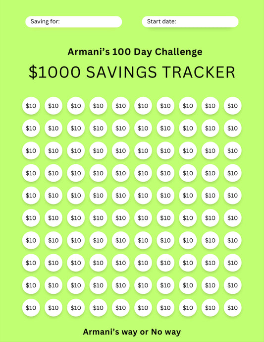 Multi-Page Savings Challenge