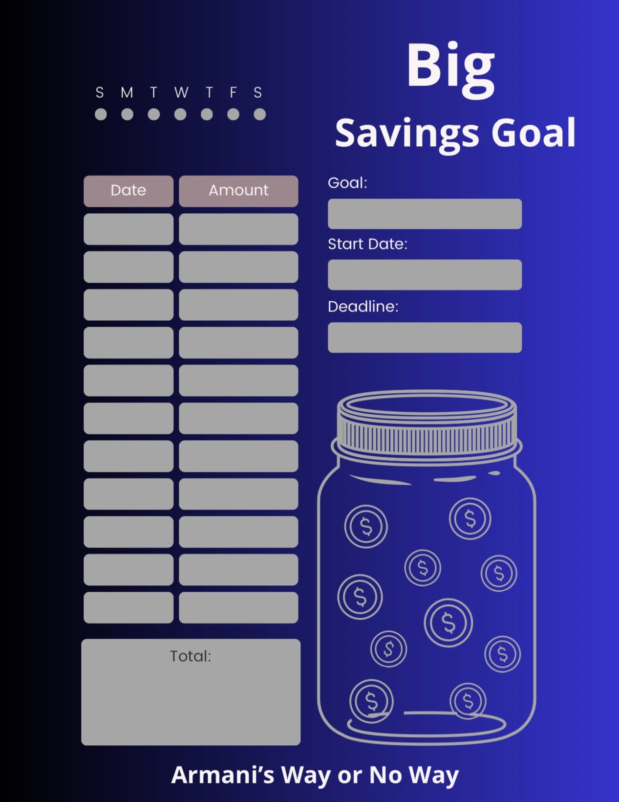 Multi-Page Savings Challenge